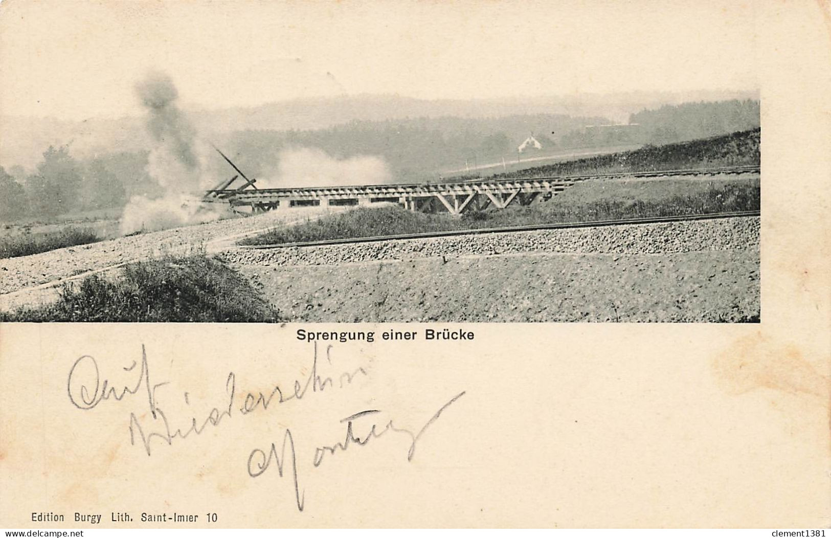 Sprengung Einer Brucke En Transit De Porrentruy Vers Courrendlin - Porrentruy