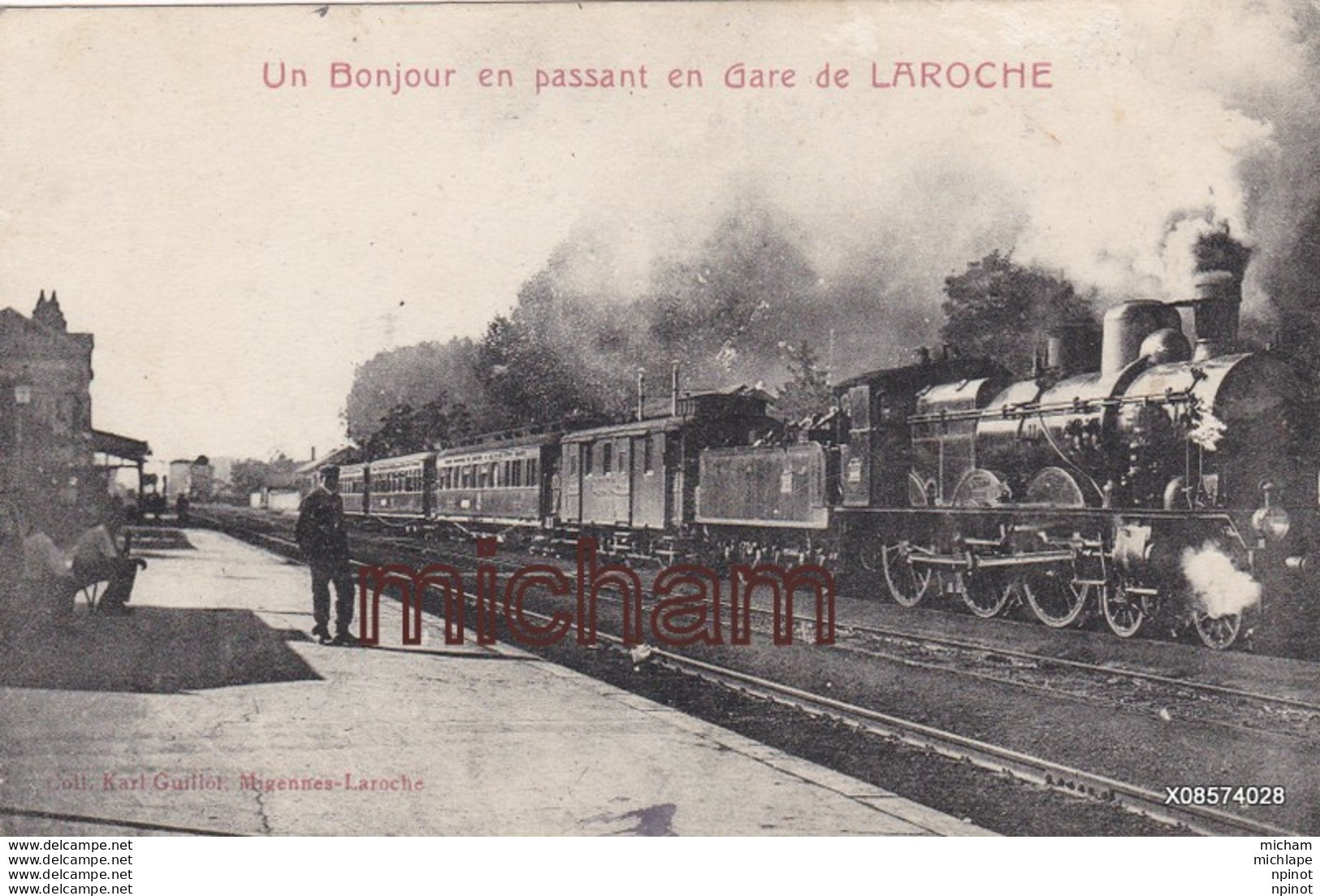 C P A 89 Gare De LAROCHE Train - Laroche Saint Cydroine