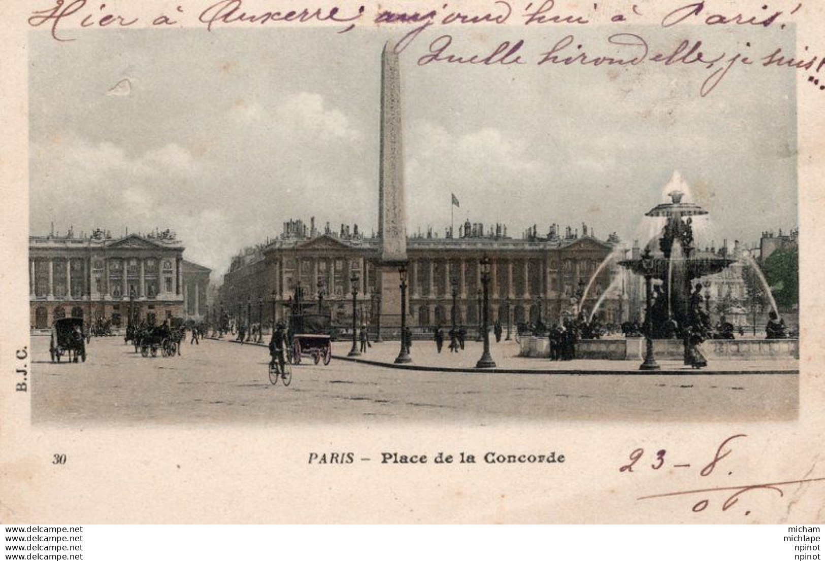 C P A   - 75  -  PARIS - 8 Em - Place De La Concorde - Arrondissement: 08