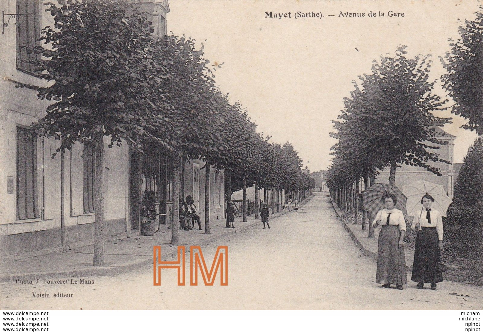 C P A  72   MAYET  Avenue  De La Gare - Mayet