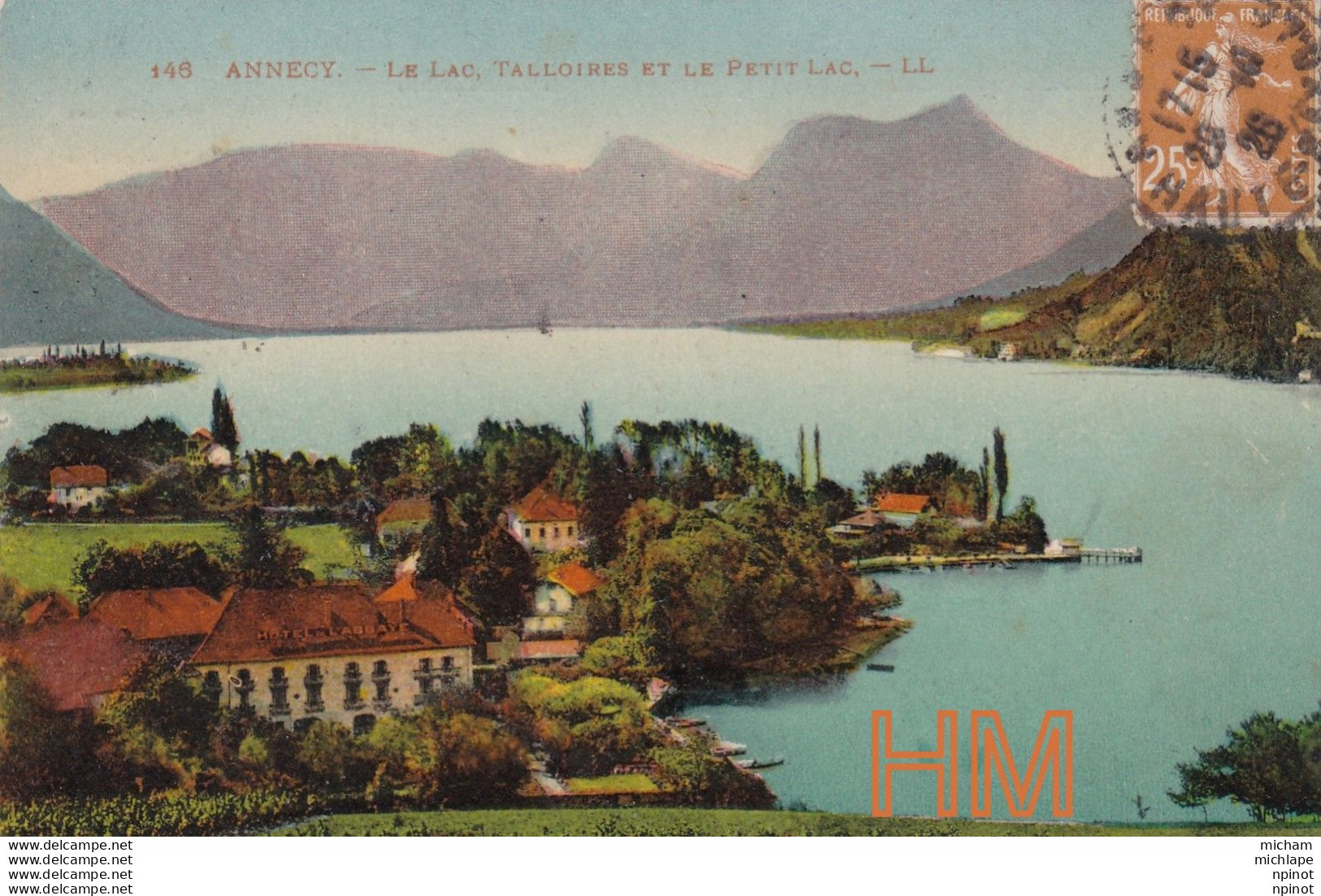 C P A  74 Annecy Le Lac - Talloires  Et Le Petit Lac - Annecy
