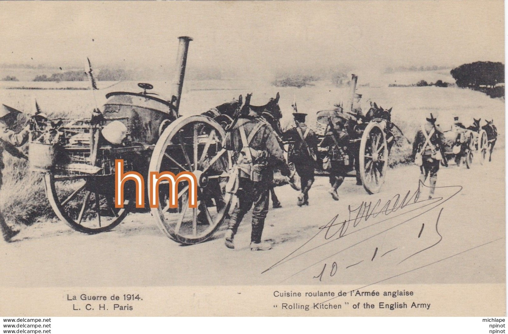 CPA  Icuisine Roulante  Anglaise - 1914-18