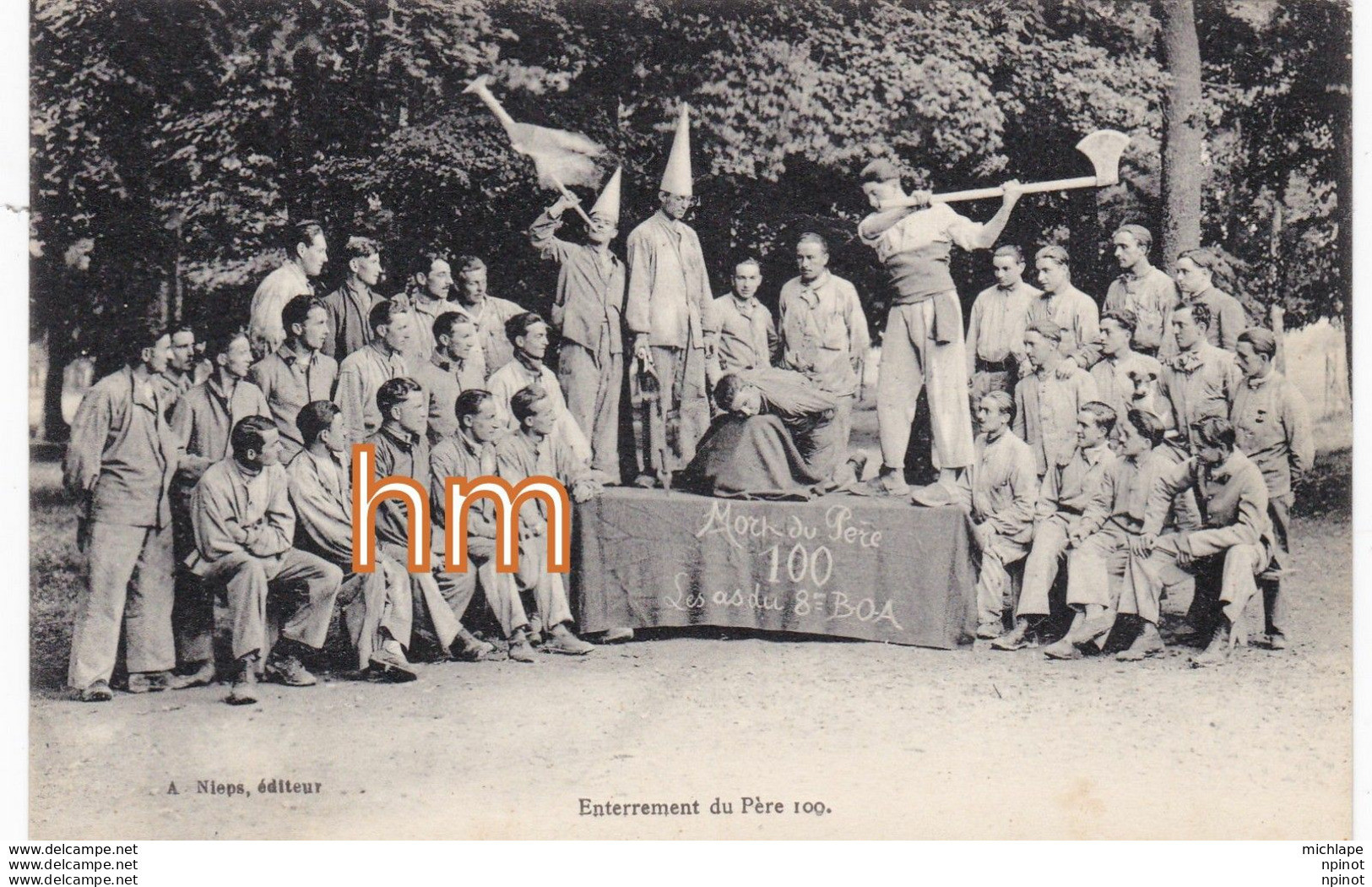 CPA  Enterrement Du Pere Cent - 1914-18