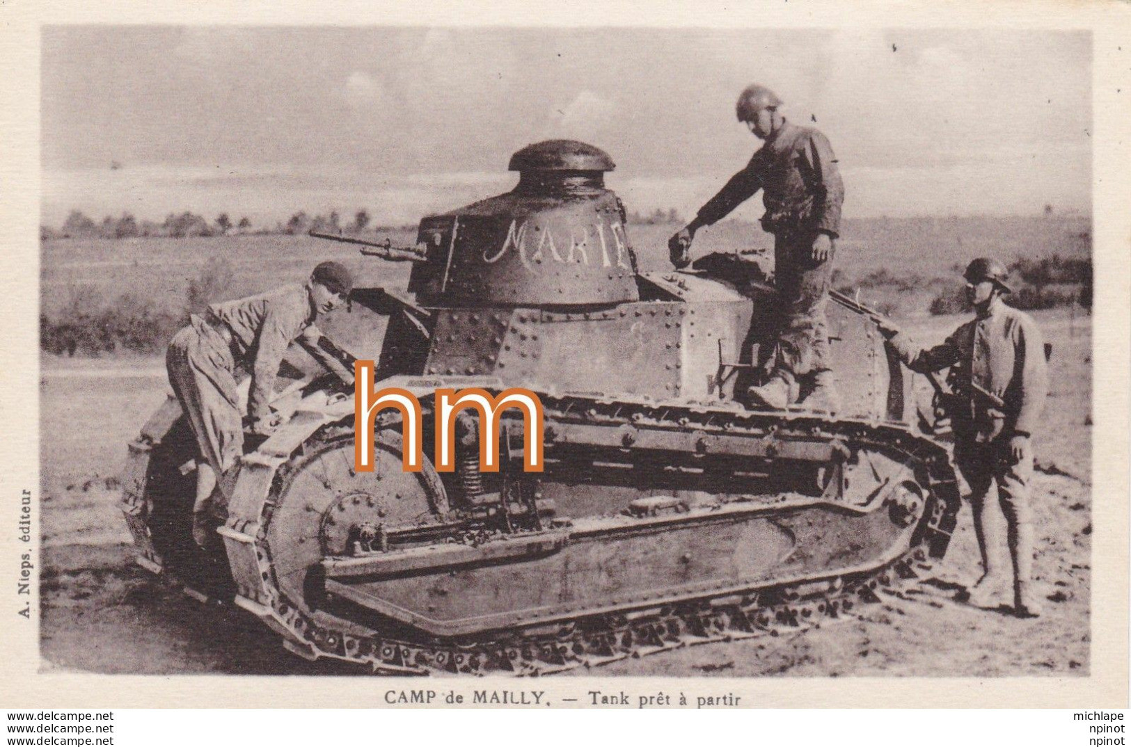 CPA   Tank Pret A Partir - 1914-18