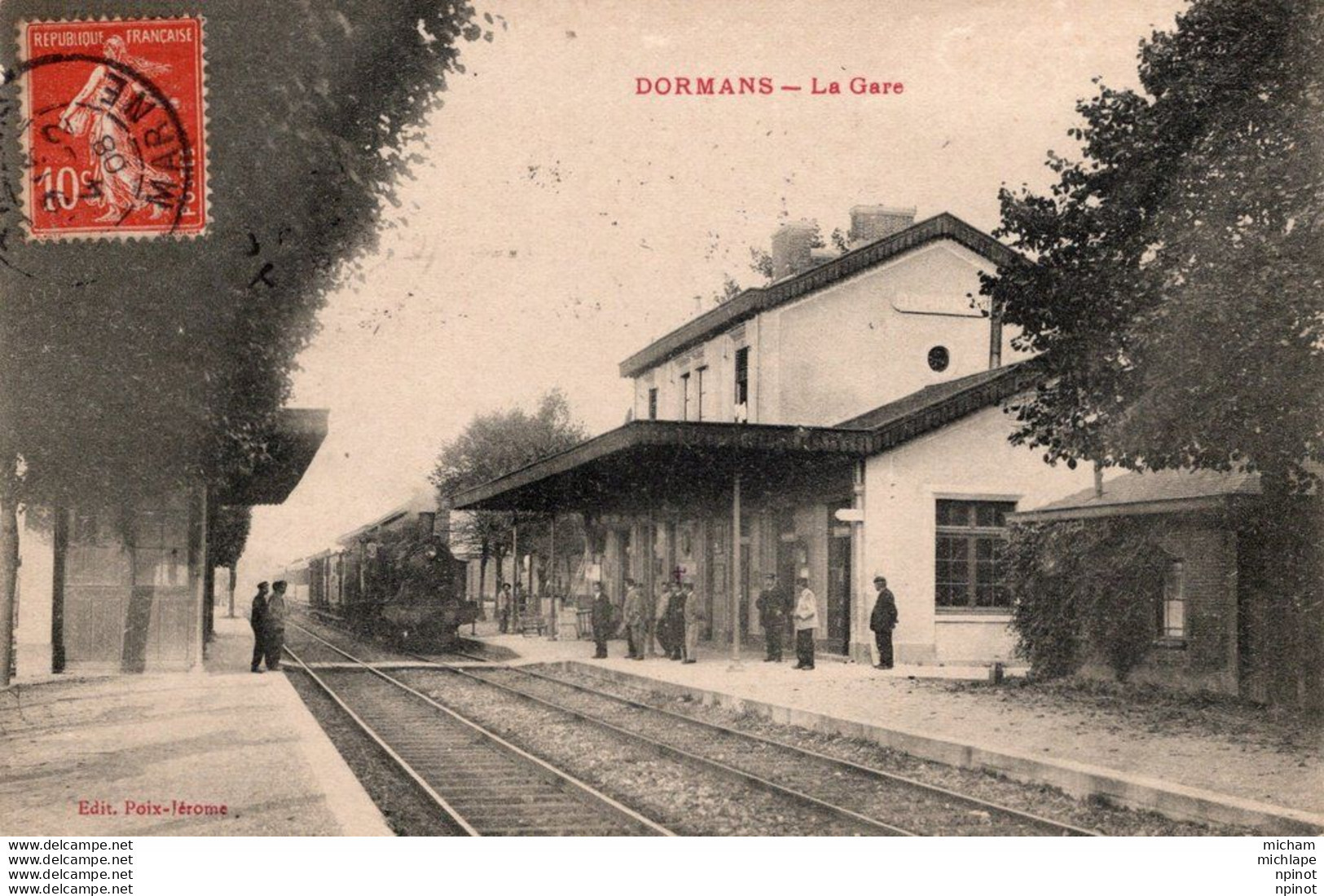 CPA - 51 - DORMANS -  La Gare - Dormans