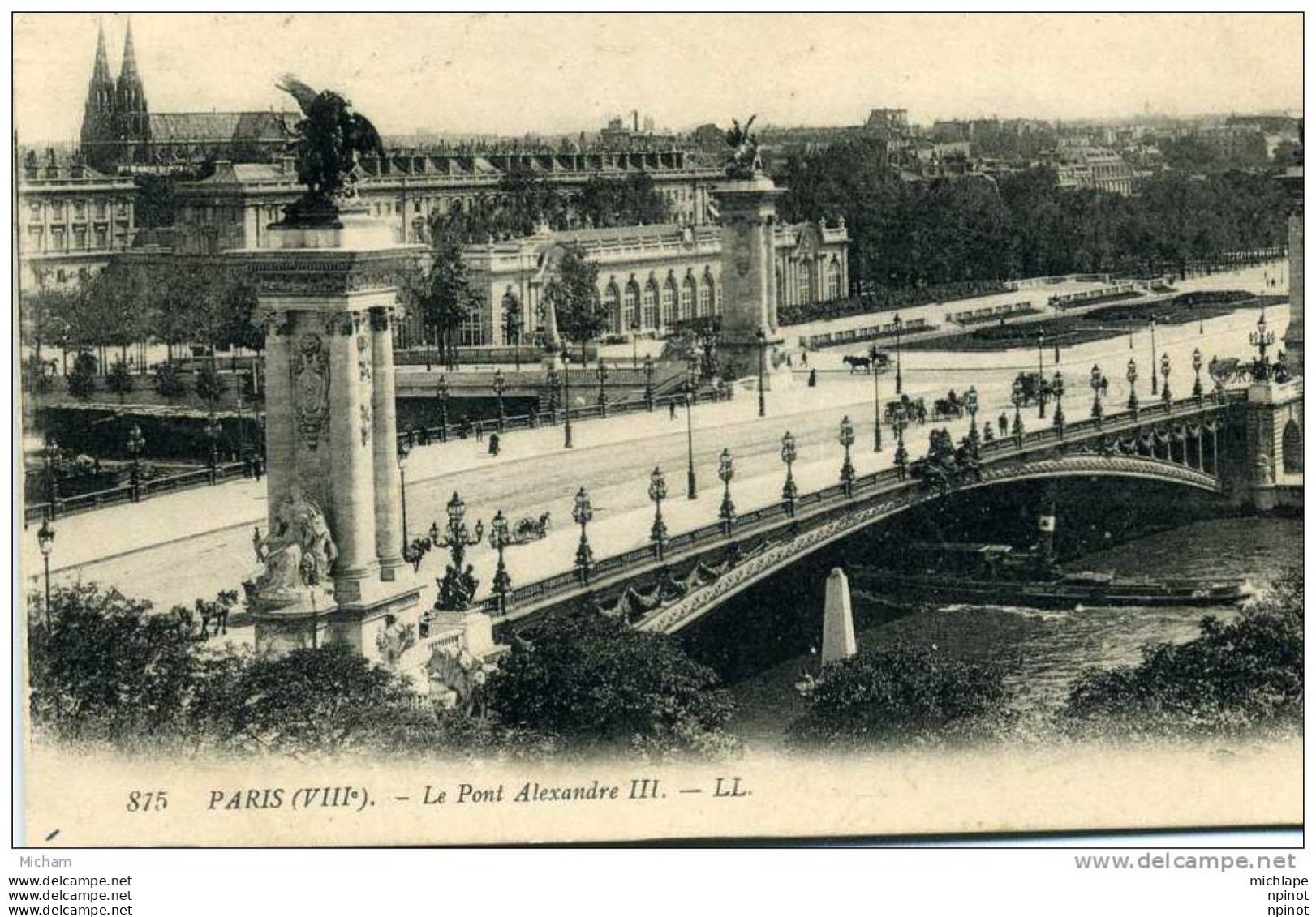 CPA 75 PARIS  8em   LE PONT ALEXANDRE III    PARFAIT ETAT - Distretto: 08