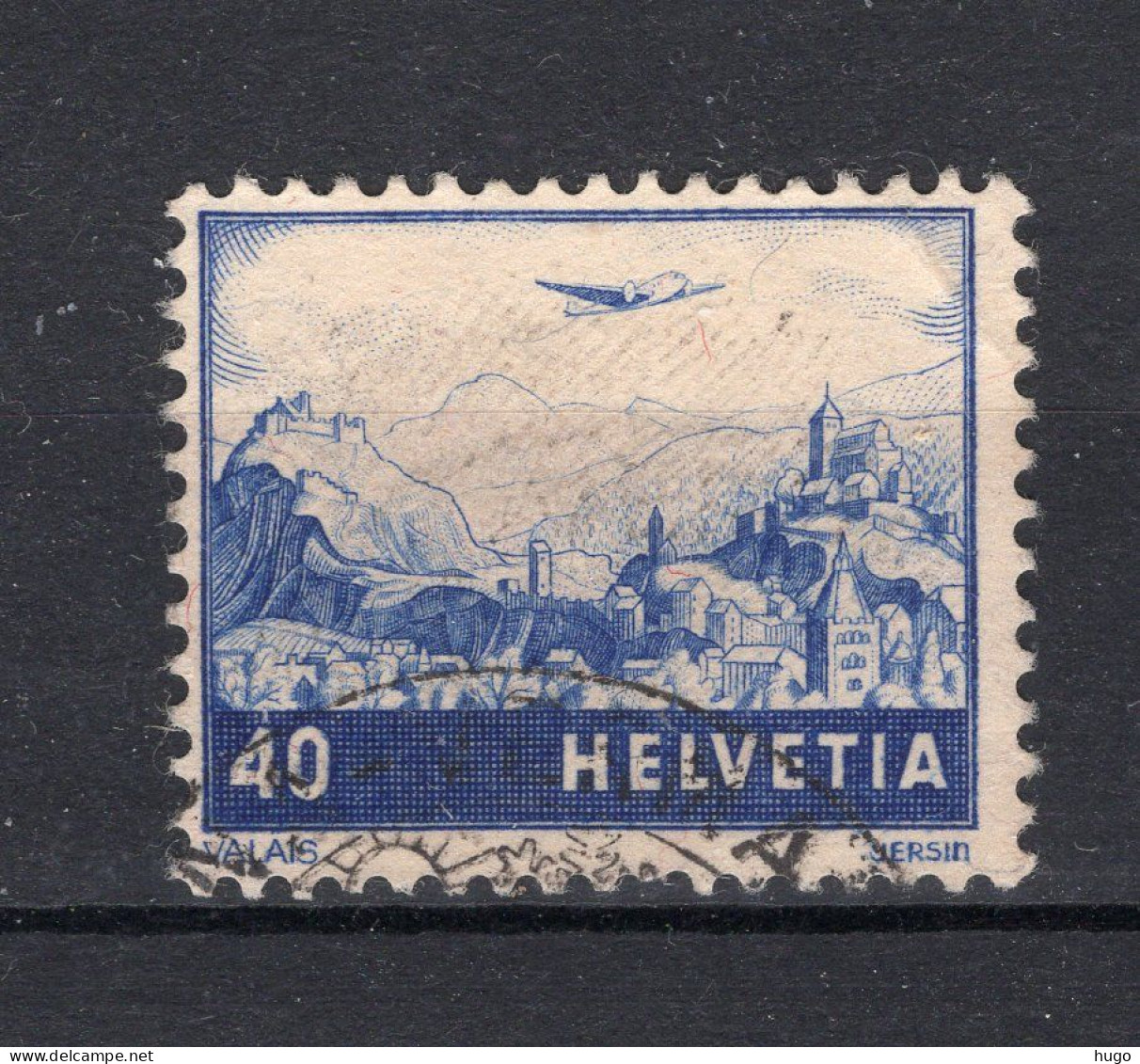 ZWITSERLAND Yt. PA43° Gestempeld Luchtpost 1948 - Used Stamps