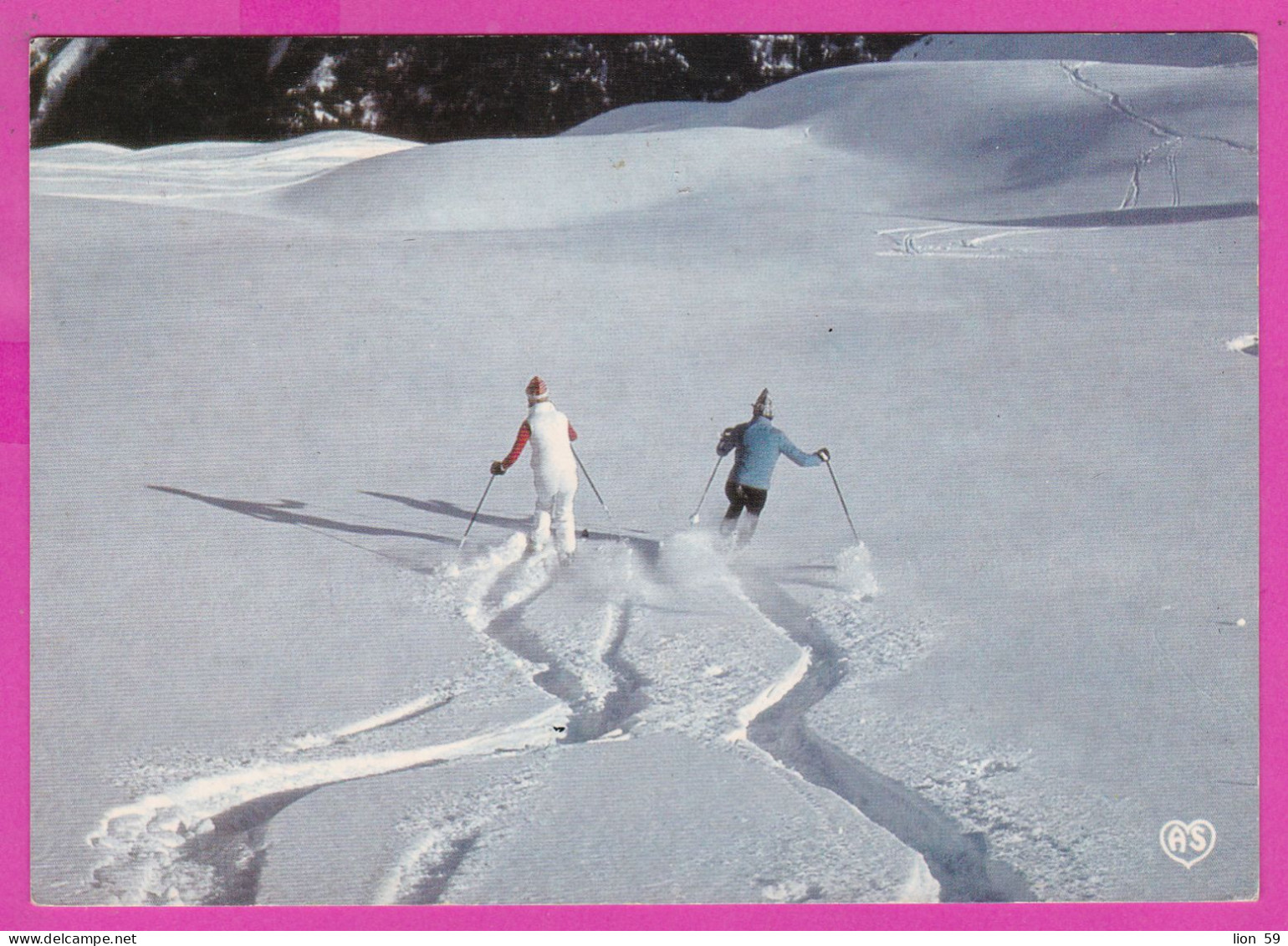 294232 / France - Jeux De Ski Dans La Neige Fraîche SKIING PC 1986 Bagnères-de-Bigorre USED 2.20 Fr. Liberty Of Gandon - 1982-1990 Liberté De Gandon
