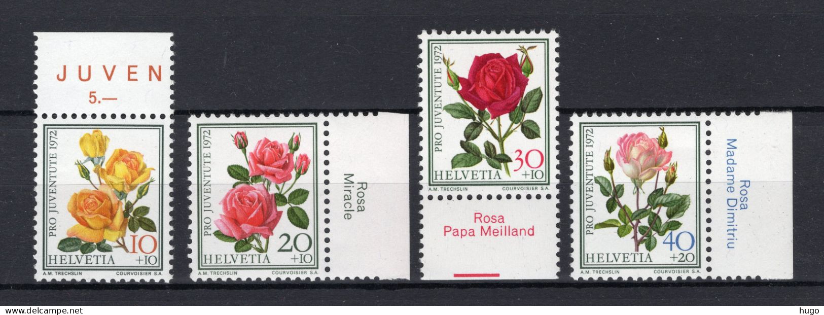 ZWITSERLAND Yt. 914/917 MNH 1972 - Unused Stamps