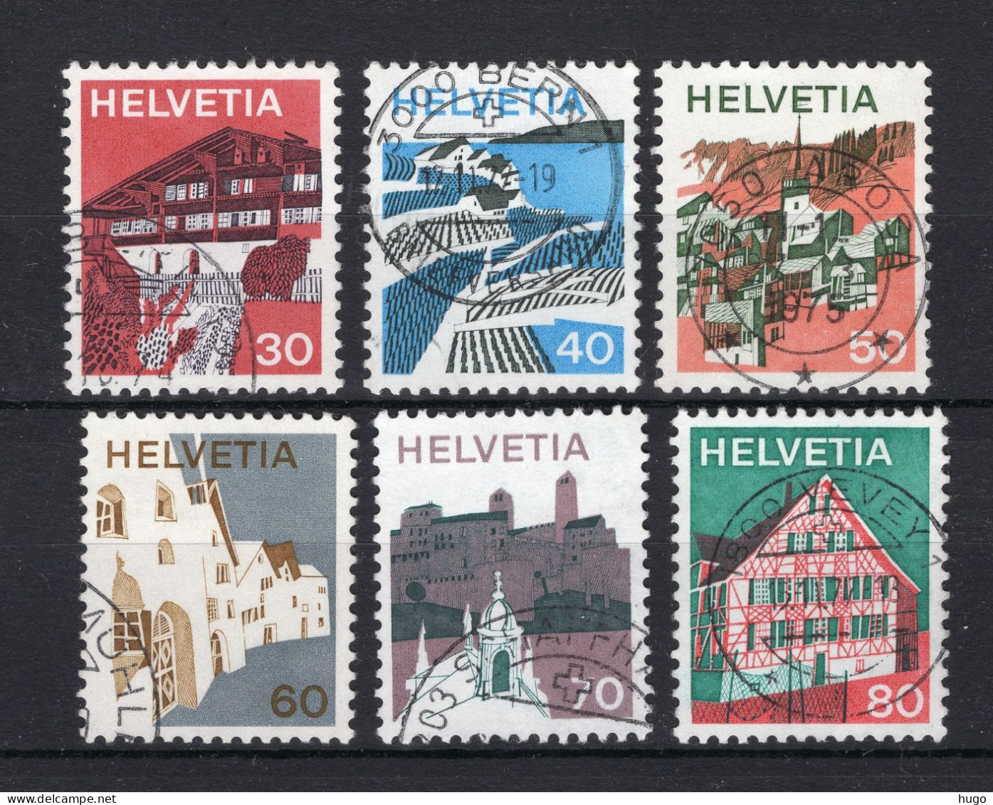 ZWITSERLAND Yt. 937/942° Gestempeld 1973 - Used Stamps