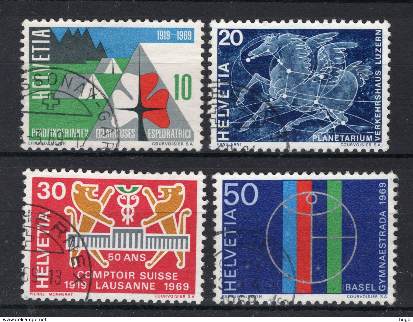 ZWITSERLAND Yt. 828/831° Gestempeld 1969 - Used Stamps