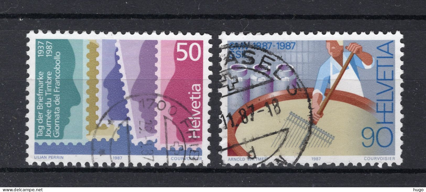 ZWITSERLAND Yt. 1285/1286° Gestempeld 1987 - Used Stamps