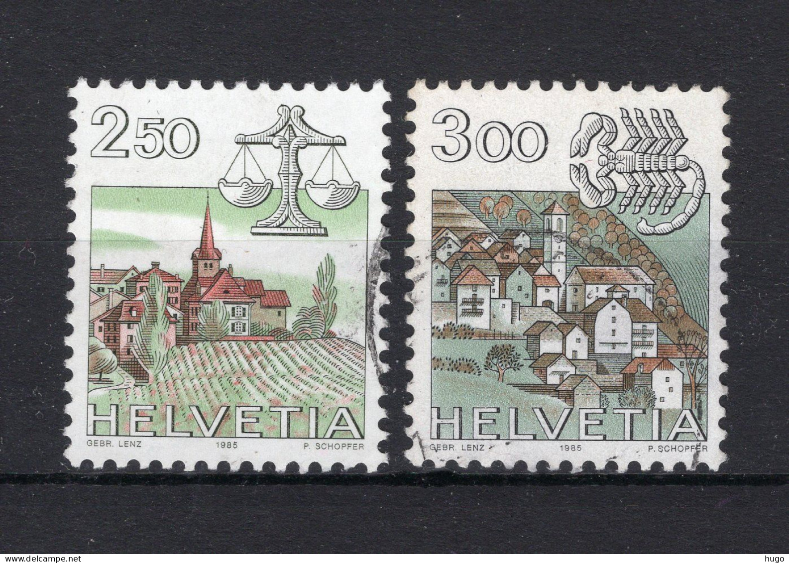 ZWITSERLAND Yt. 1217/1218° Gestempeld 1985 - Used Stamps