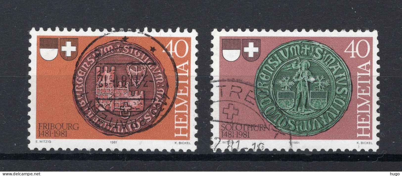 ZWITSERLAND Yt. 1132/1133° Gestempeld 1981 - Used Stamps