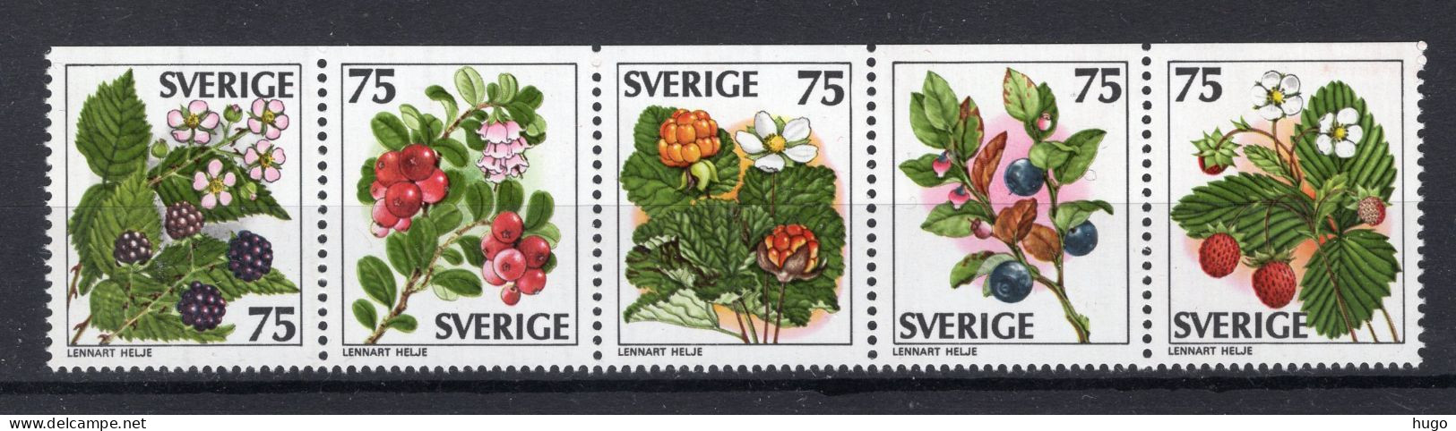 ZWEDEN Yvert 975/979 MNH 1977 - Unused Stamps