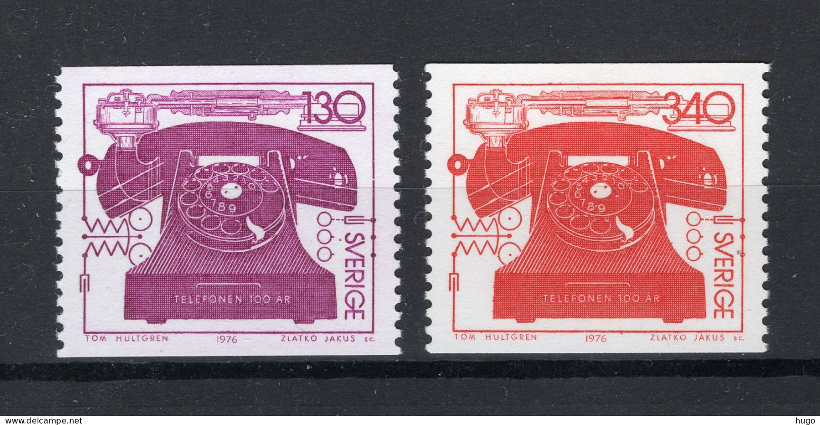 ZWEDEN Yvert 919/920 MNH 1976 - Unused Stamps