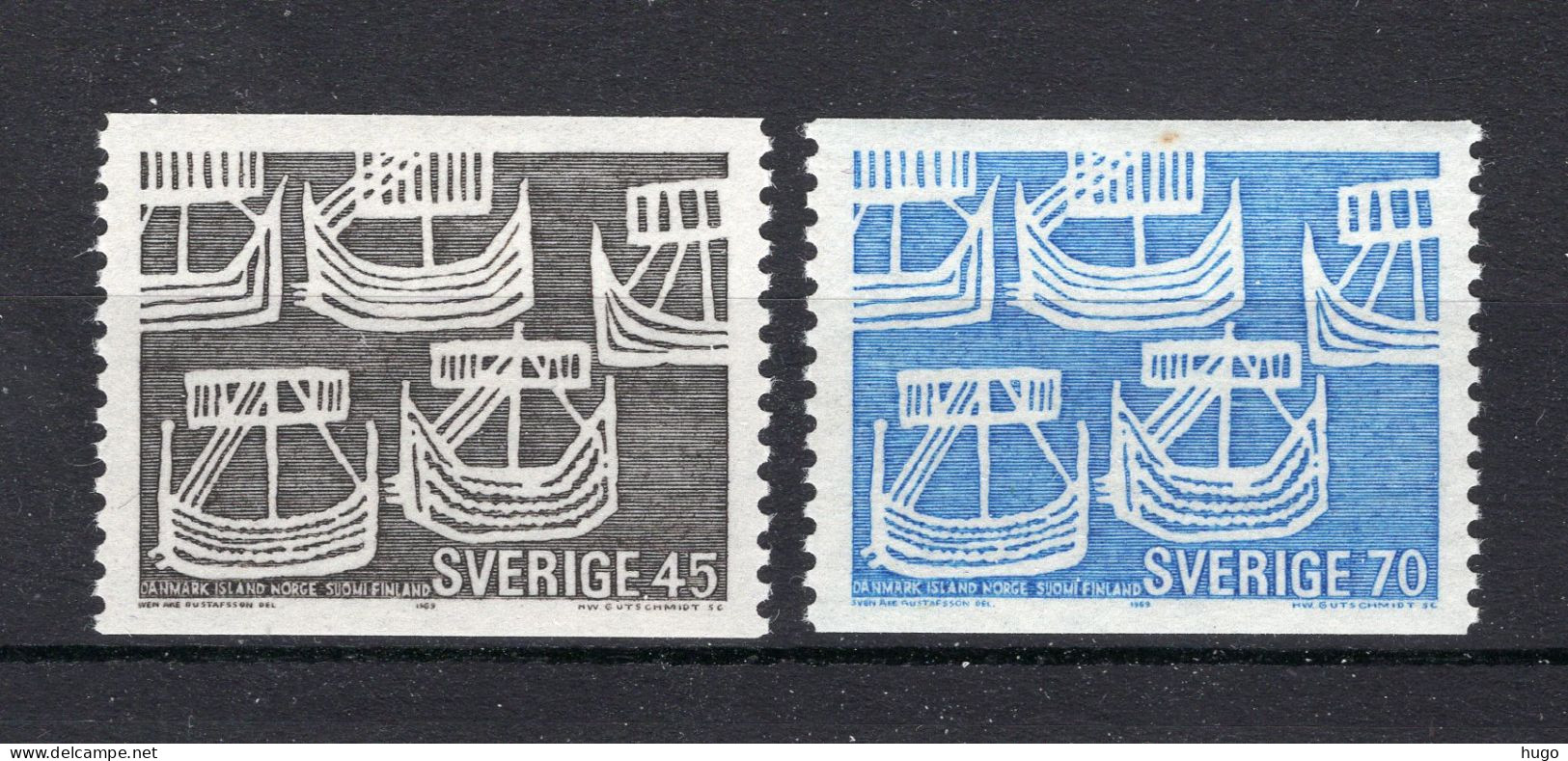 ZWEDEN Yvert 611/612 MNH 1969 - Unused Stamps