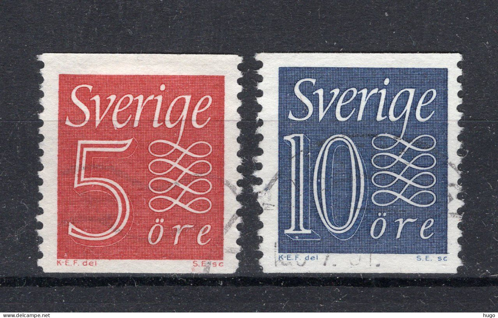 ZWEDEN Yvert 416/417° Gestempeld 1957 - Used Stamps