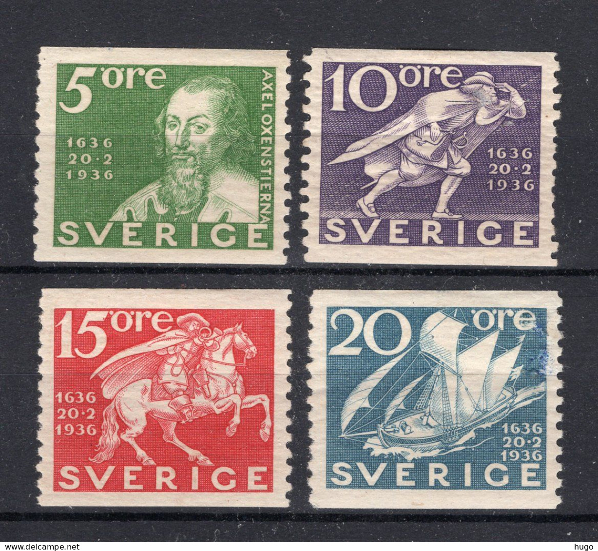 ZWEDEN Yvert 235/238 MH 1936 - Unused Stamps