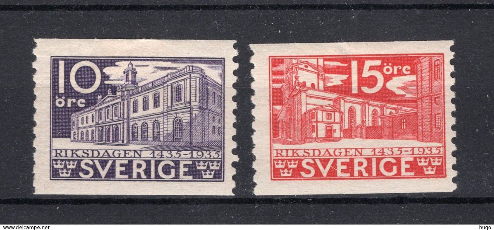 ZWEDEN Yvert 230/231 MH 1935 - Unused Stamps