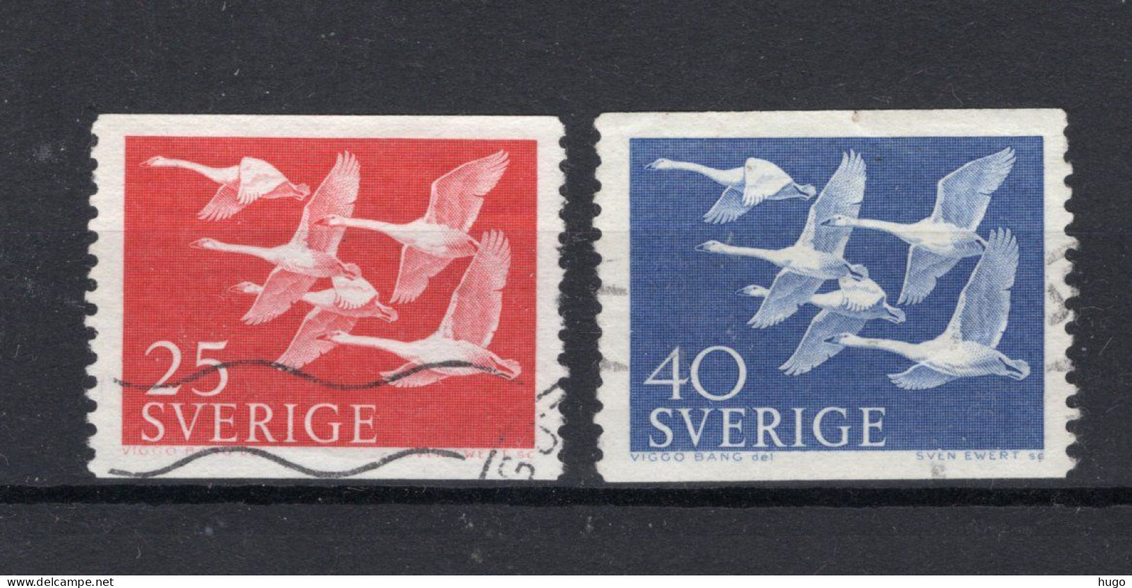 ZWEDEN Yt. 409/410° Gestempeld 1956 - Used Stamps
