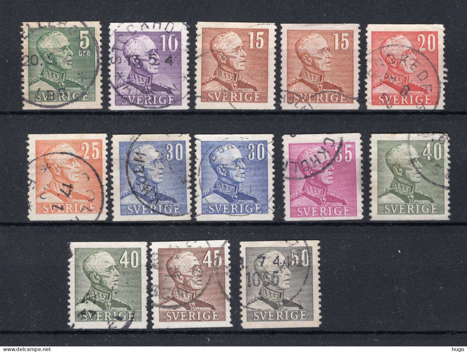 ZWEDEN Yt. 339B340A° Gestempeld 1948-1952 - Used Stamps