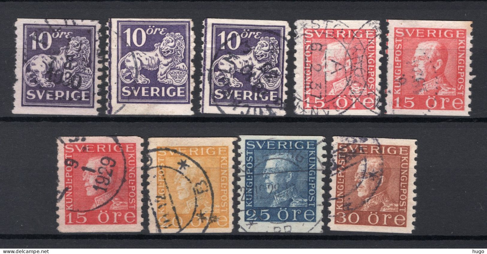 ZWEDEN Yt. 195/199° Gestempeld 1925-1926 - Used Stamps