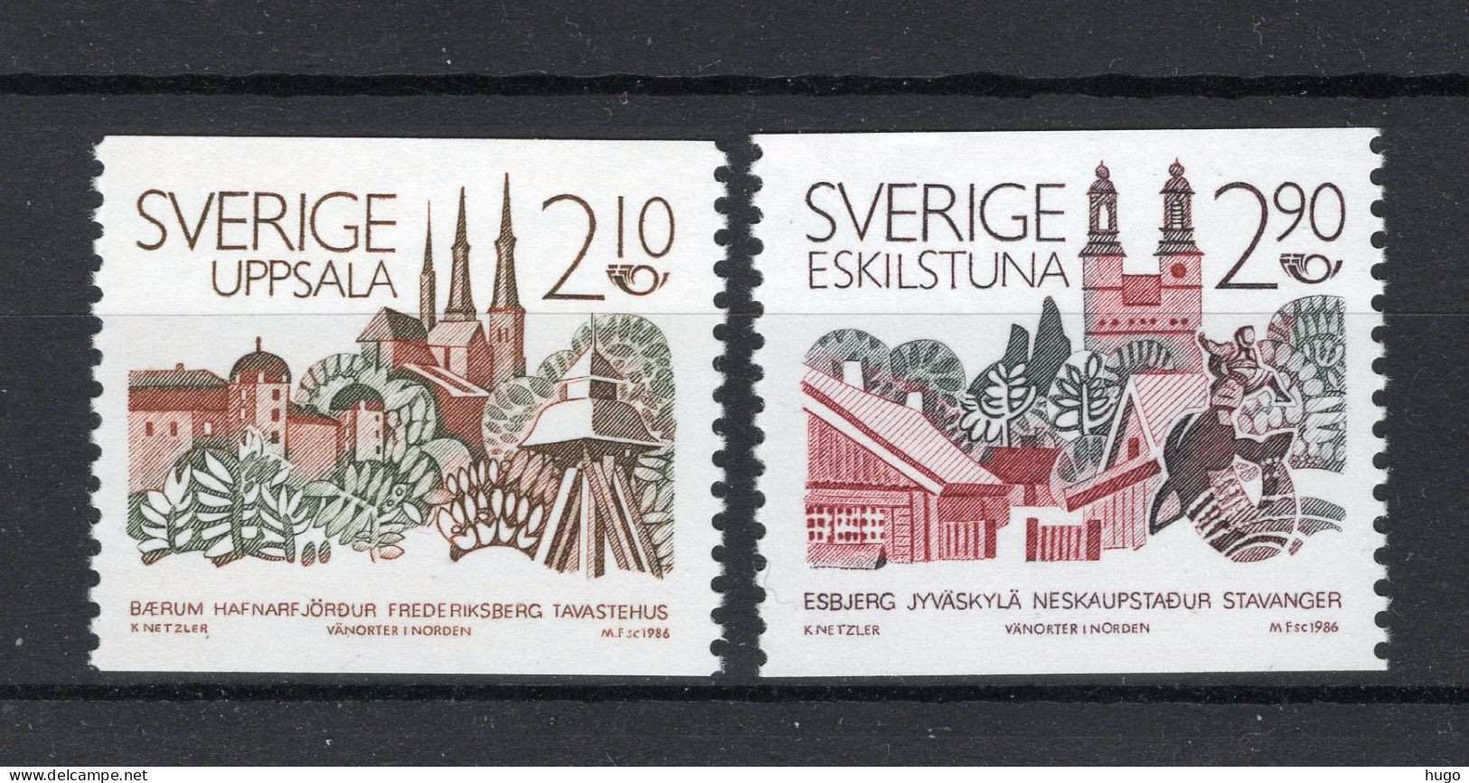ZWEDEN Yt. 1379/1380 MNH 1986 - Unused Stamps