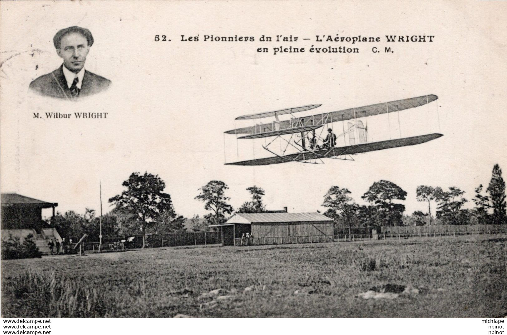 C P A  -  TH  - AVION - Les Pionniers De L'air L'aeroplane WRIGHT  En Pleine  évolution - ....-1914: Precursors