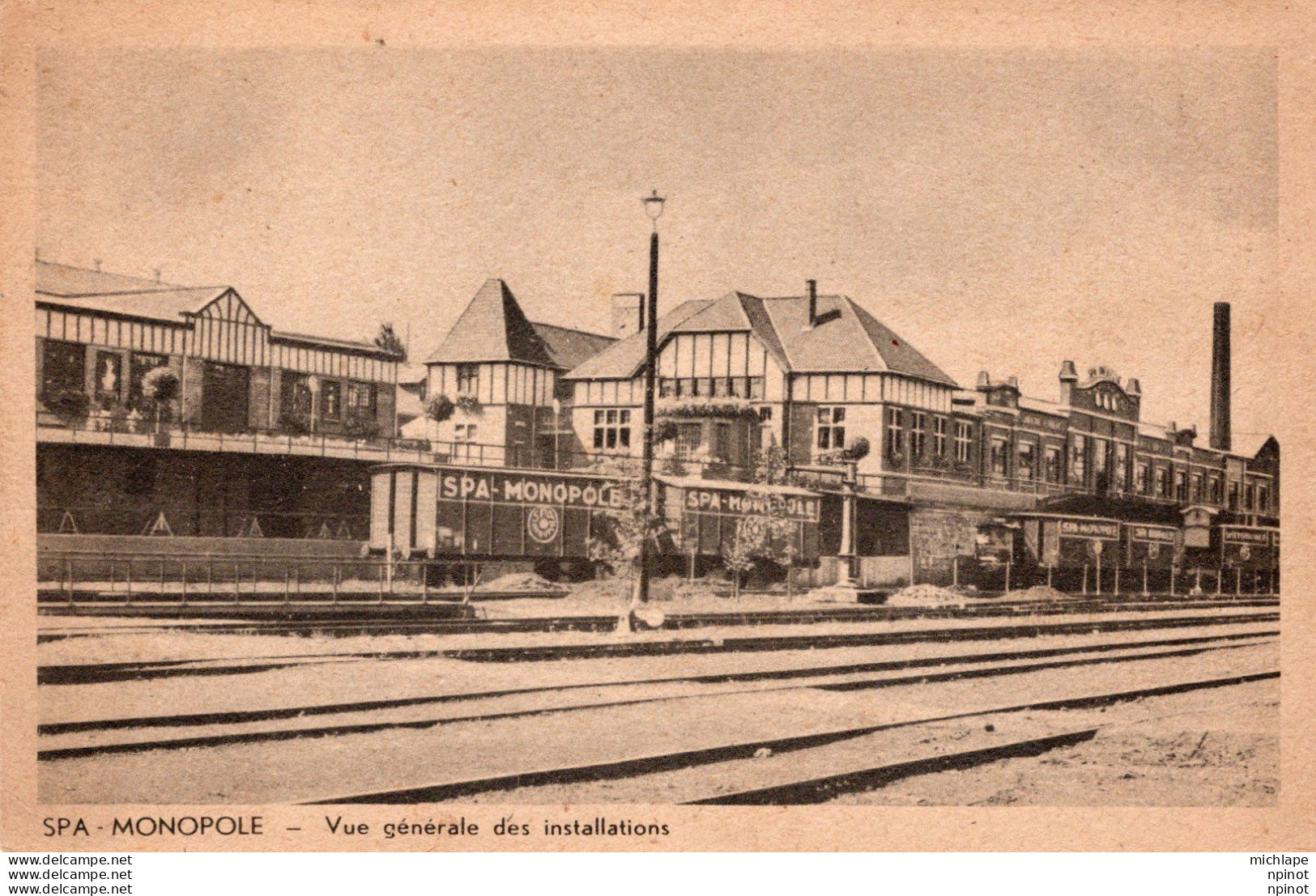 C P A - BELGIQUE  - SPA - PR. LIEGE. -   Vue Générale Des Installations - Spa