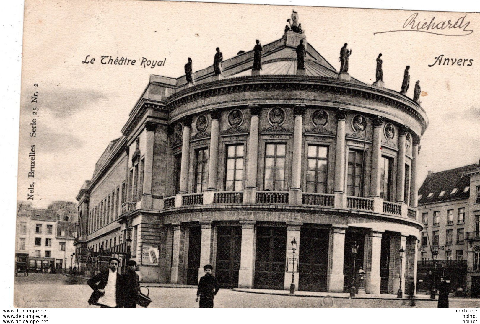 C P A - BELGIQUE  -   ANVERS   -  Le Théâtre Royal - Otros & Sin Clasificación