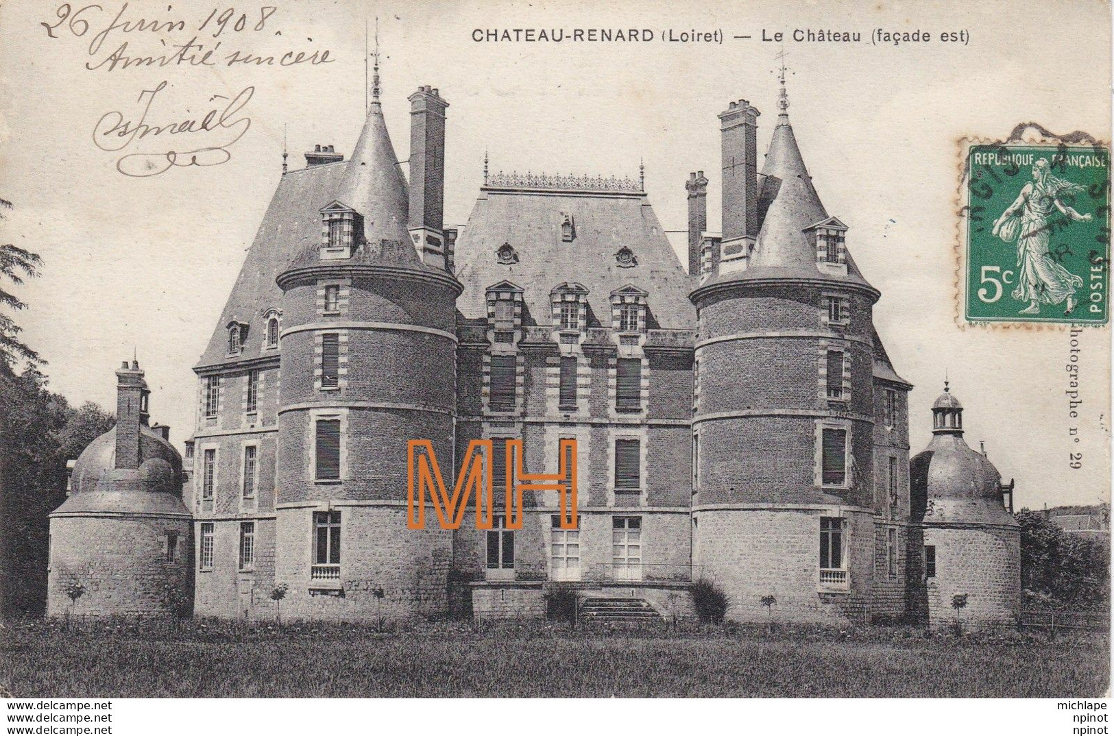 CPA 45  CHATEAU - RENARD   Le  Chateau Facade  Est - Sonstige & Ohne Zuordnung