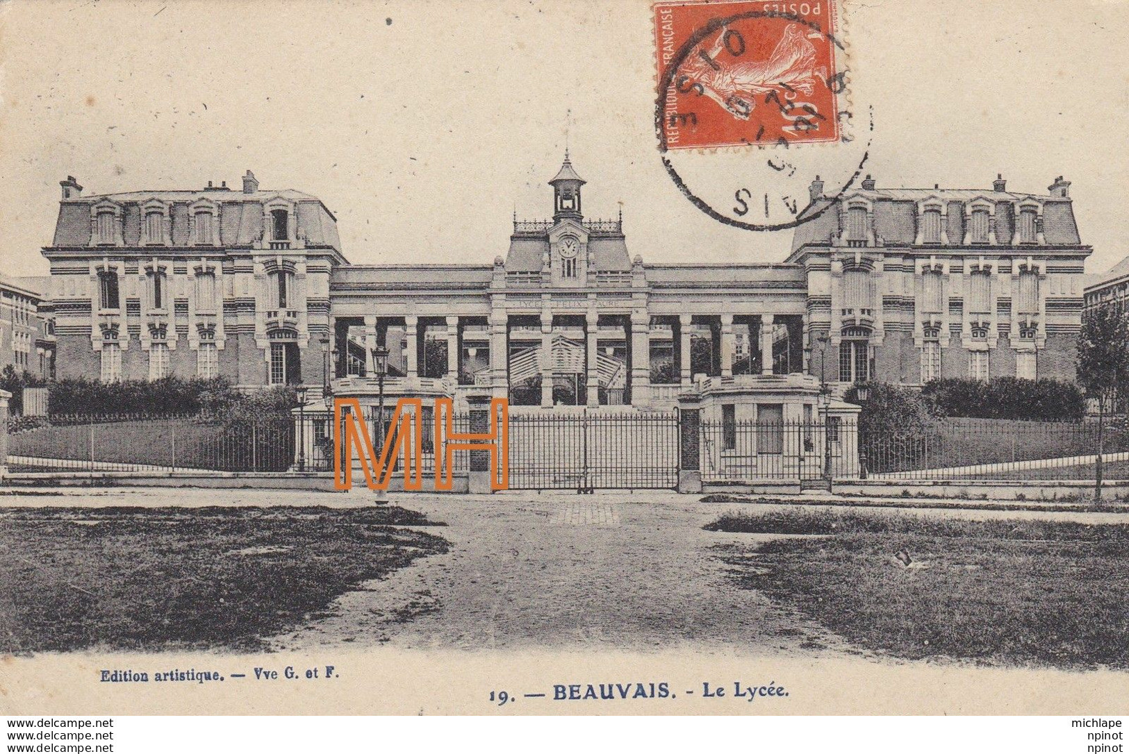 CPA 60 BEAUVAIS  Le  Lycée - Beauvais