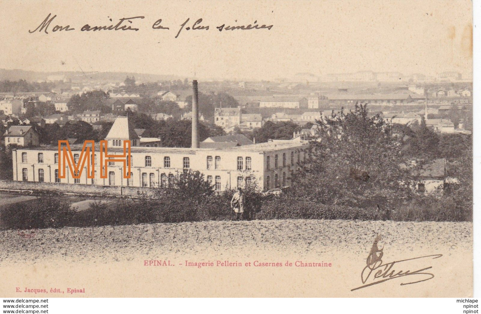 CPA 88  EPINAL  Imagerie  Pellerin  Et Caserne - Epinal