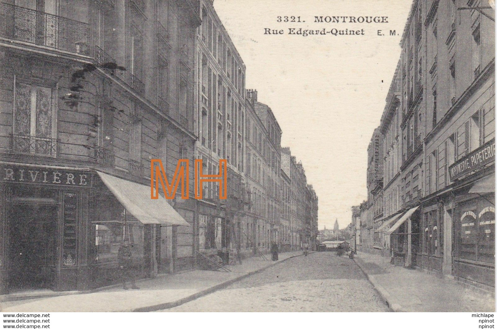 CPA 92 MONTROUGE  Rue  Edgard  Quinet - Montrouge