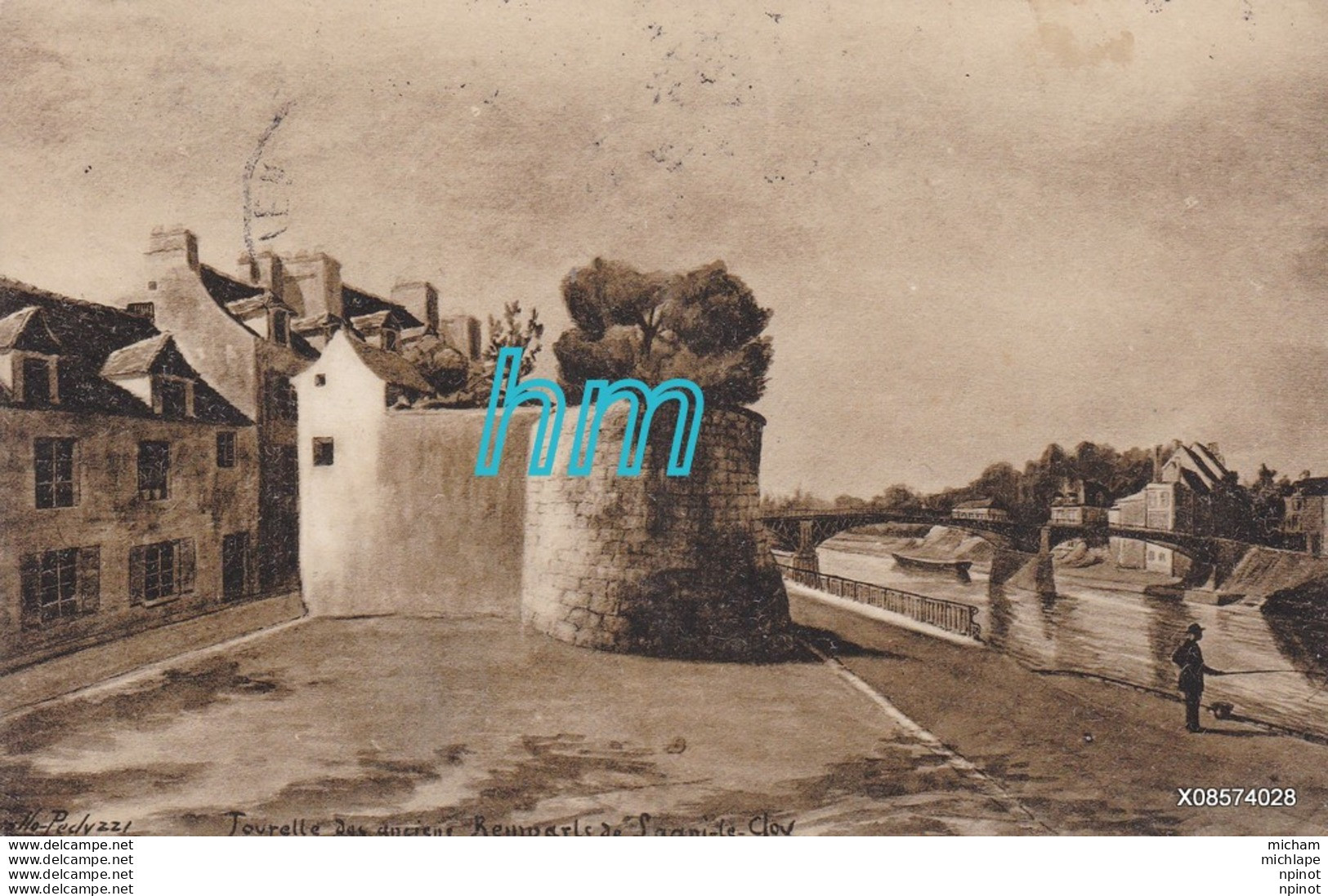 CPA  77  LAGNY   TOURELLES DES  ANCIENS  REMPARTS  T B  ETAT - Lagny Sur Marne