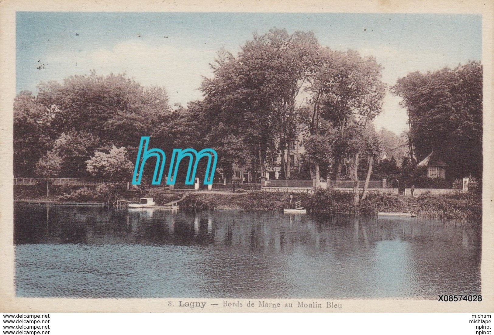 CPA  77  LAGNY  BORDS   DE MARNE LE MOULIN BLEU  T B  ETAT - Lagny Sur Marne