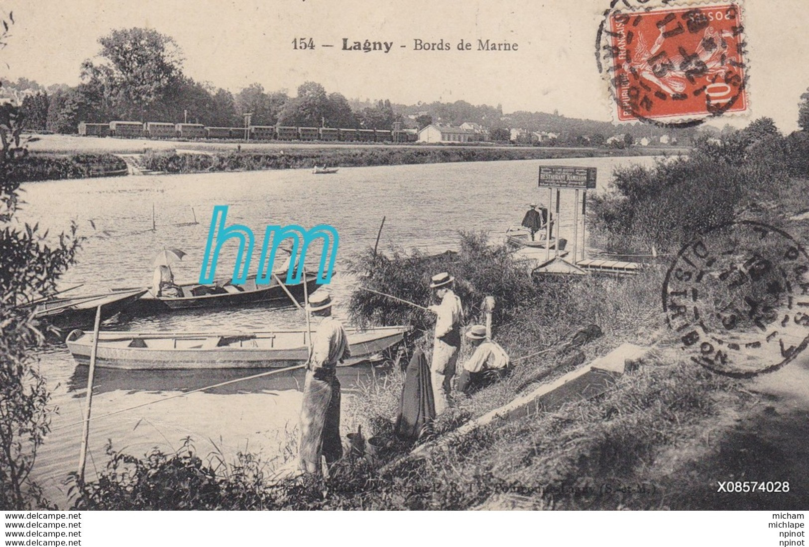 CPA  77  LAGNY   BORDS   DE MARNE  T B  ETAT - Lagny Sur Marne