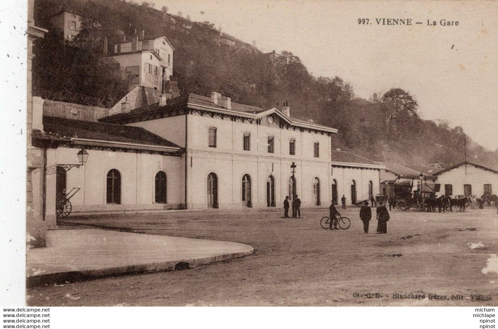 C P A   38  -   VIENNE  - La Gare - Vienne