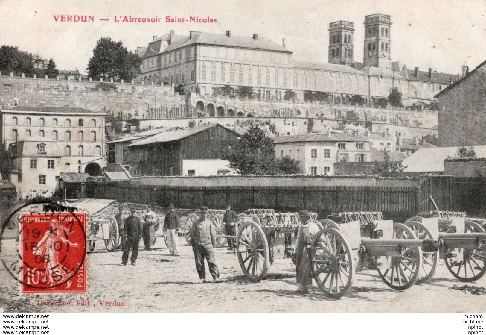 C P A   55 -   VERDUN -    L'abreuvoir Saint Nicolas - Verdun