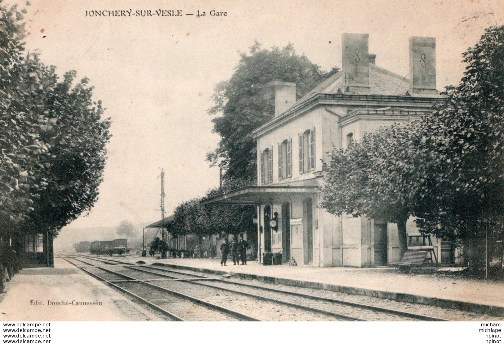 CPA - 51 -  JONCHERY SUR VESLE - La Gare - Jonchery-sur-Vesle