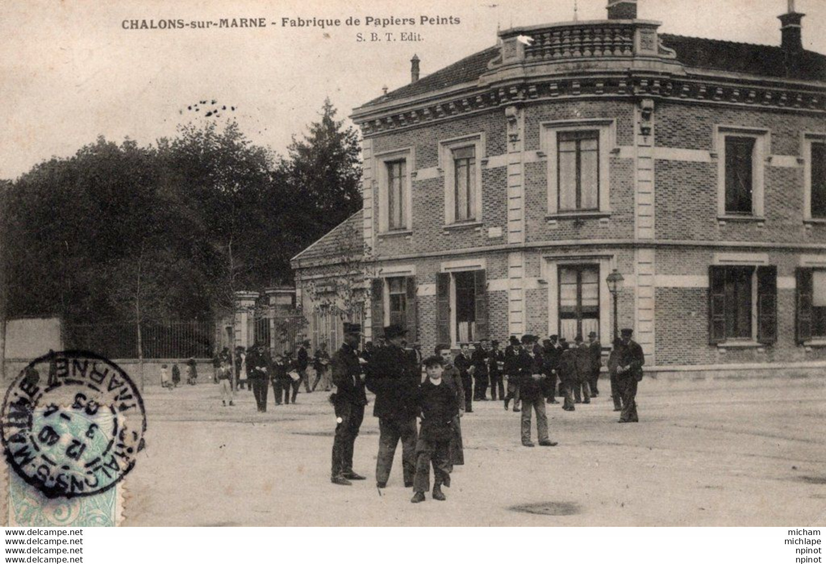 CPA - 51 - CHALONS SUR MARNE -  Fabrique De Papiers Peints - Châlons-sur-Marne