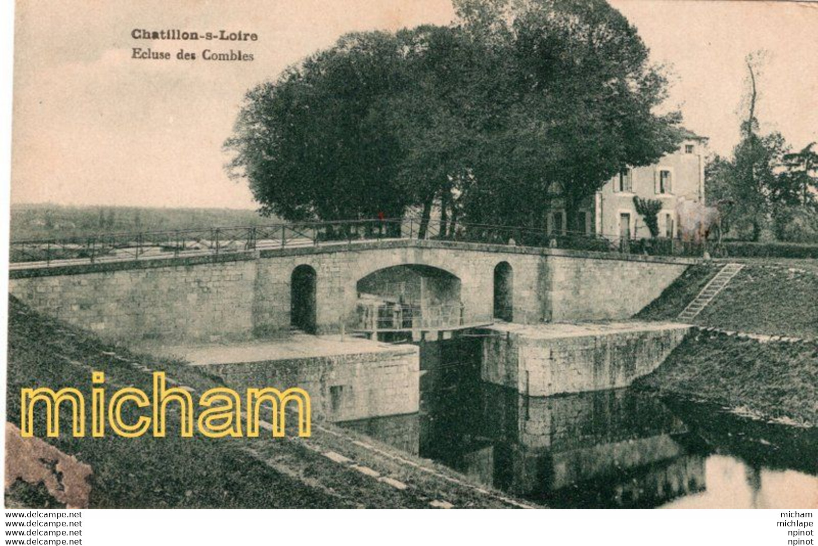 CPA  45  CHATILLON SUR LOIRE écluse Des Combles - Chatillon Sur Loire