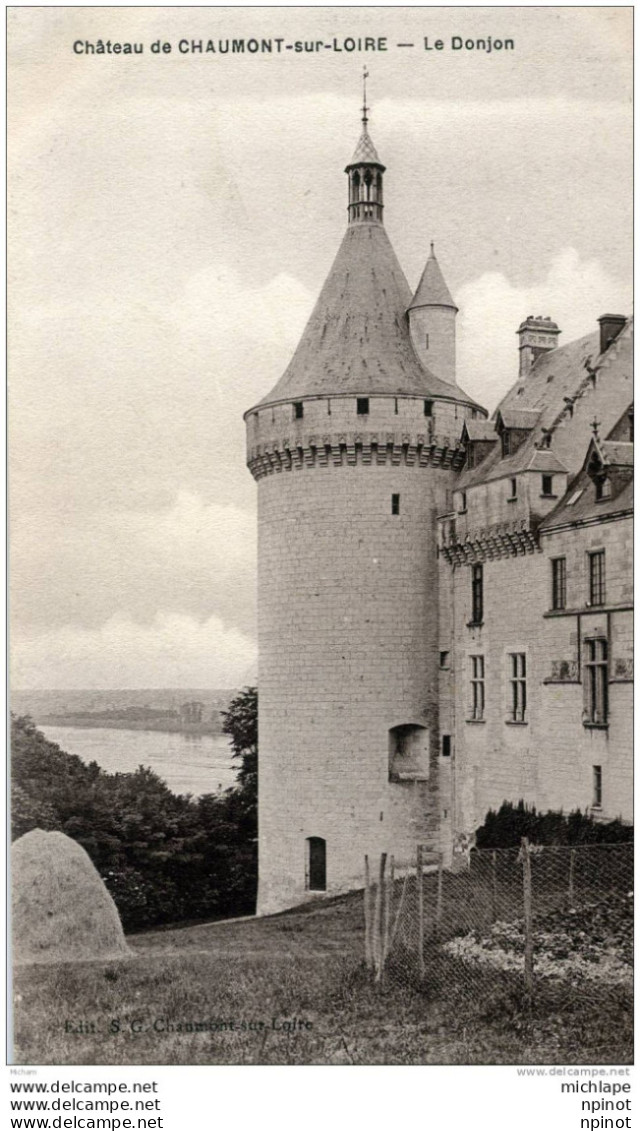 CPA   41  CHAUMONT SUR LOIRE   LE CHATEAU LE DONJON  PARFAIT ETAT - Other & Unclassified