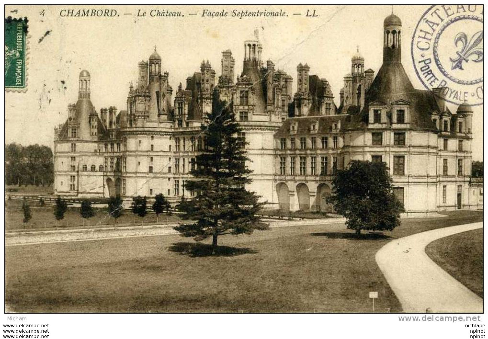 CPA   41   CHAMBORD  LE CHATEAU FACADE SEPTENTRIONALE    PARFAIT ETAT - Chambord