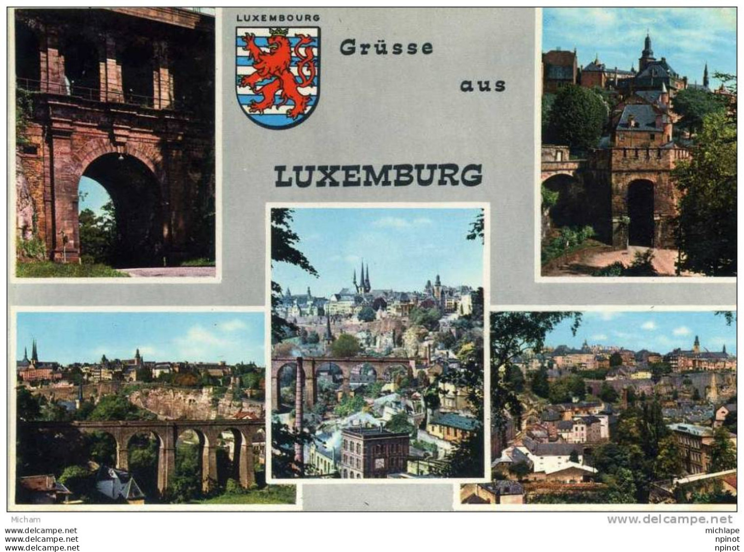 CPM     LUXEMBOURG  MULTIVUE  PARFAIT ETAT - Luxembourg - Ville