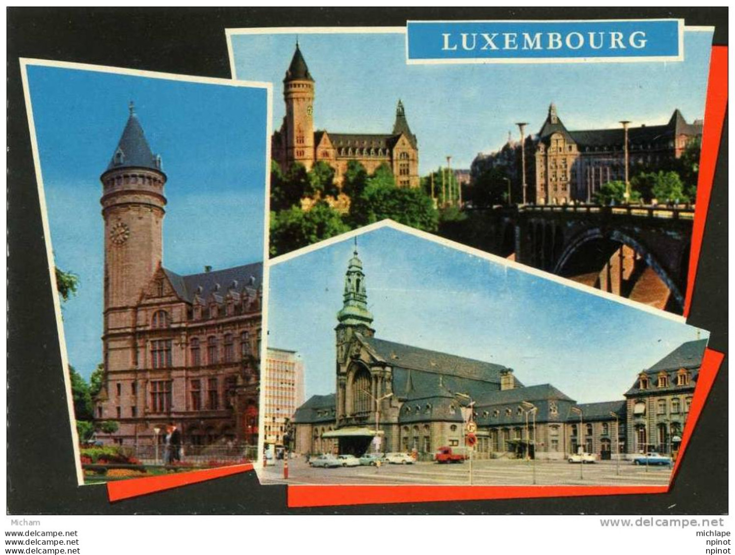 CPM     LUXEMBOURG  MULTIVUE  PARFAIT ETAT - Luxemburg - Town