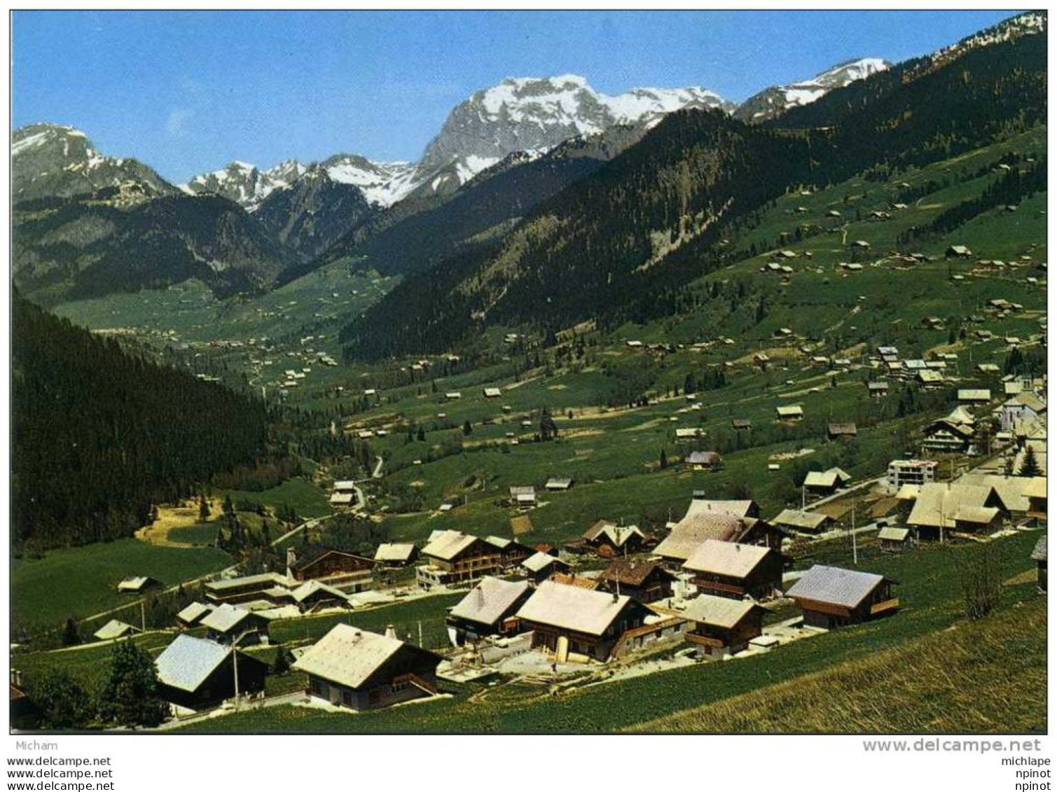 CPM  74 CHATEL  VUE GENERALE  LE MT CHAUFFE  PARFAIT ETAT - Châtel