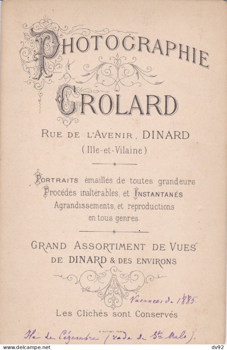 ILLE ET VILAINE ILE DE CEZEMBRE RADE DE SAINT MALO 1885 - Old (before 1900)