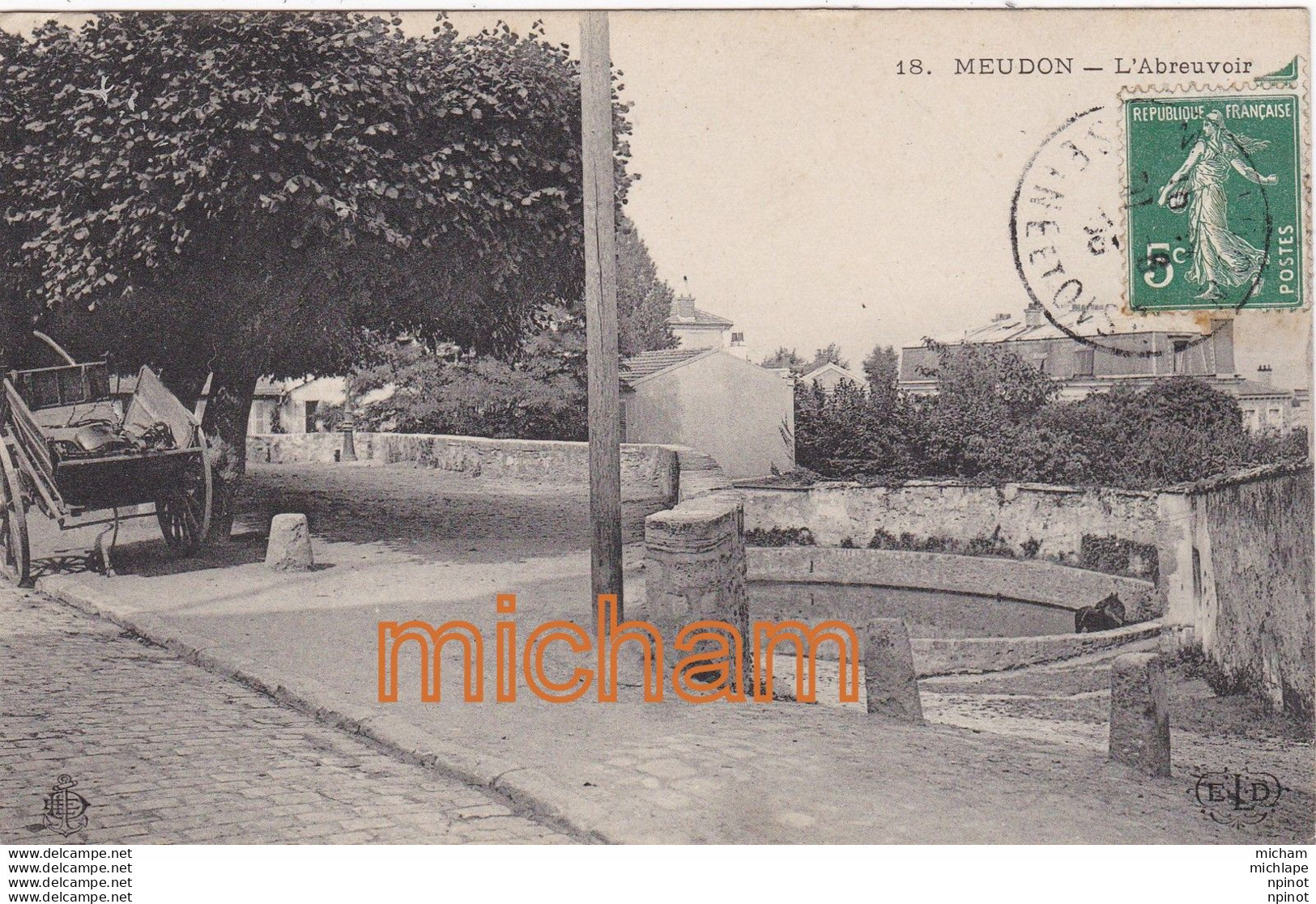 CPA  92  MEUDON  L' Abreuvoir - Meudon